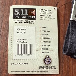 5.11 Tactical Series Men's Fire Navy Cargo Pants